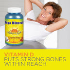 Nature's Life Mega Minerals Complex | Complejo Multimineral + Vitamina D | 250 Cápsulas Vegetales