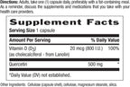 Country Life Quercetina 500 mg con Vitamina D3 800 UI – 90 Cápsulas