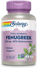 SOLARAY Fenugreek Seed Extract 700 mg - Vegan Capsules with 65% Galactomannan - 90 Capsules