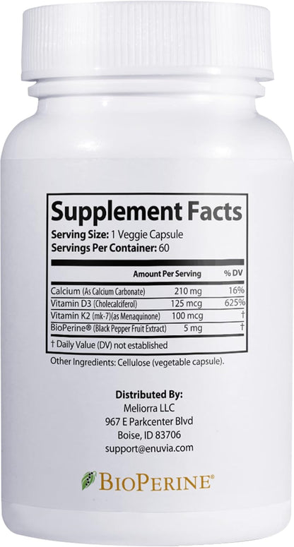 Enuvia D3+K2 - Vitamina D3 y K2 con – Función muscular: La vitamina D contribuye al funcionamiento normal de los – Image 2