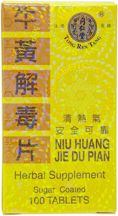 Niu Huang Jie Du Pian (100 Comprimidos) - Tong Ren Tang