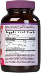 Bluebonnet EarthSweet Methylfolate 400 mcg – Folato activo 5-MTHF, 90 comprimidos masticables sabor frambuesa