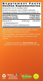 Bio Nutrition B-12 Sublingual 50 tabletas