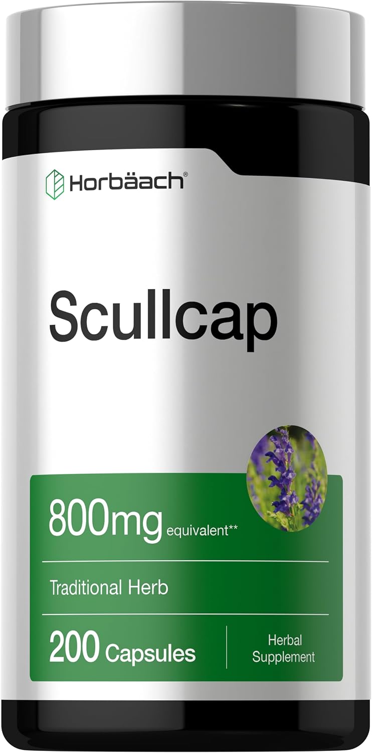 Horbaach Extracto de Escutelaria (Skullcap) - 200 Cápsulas