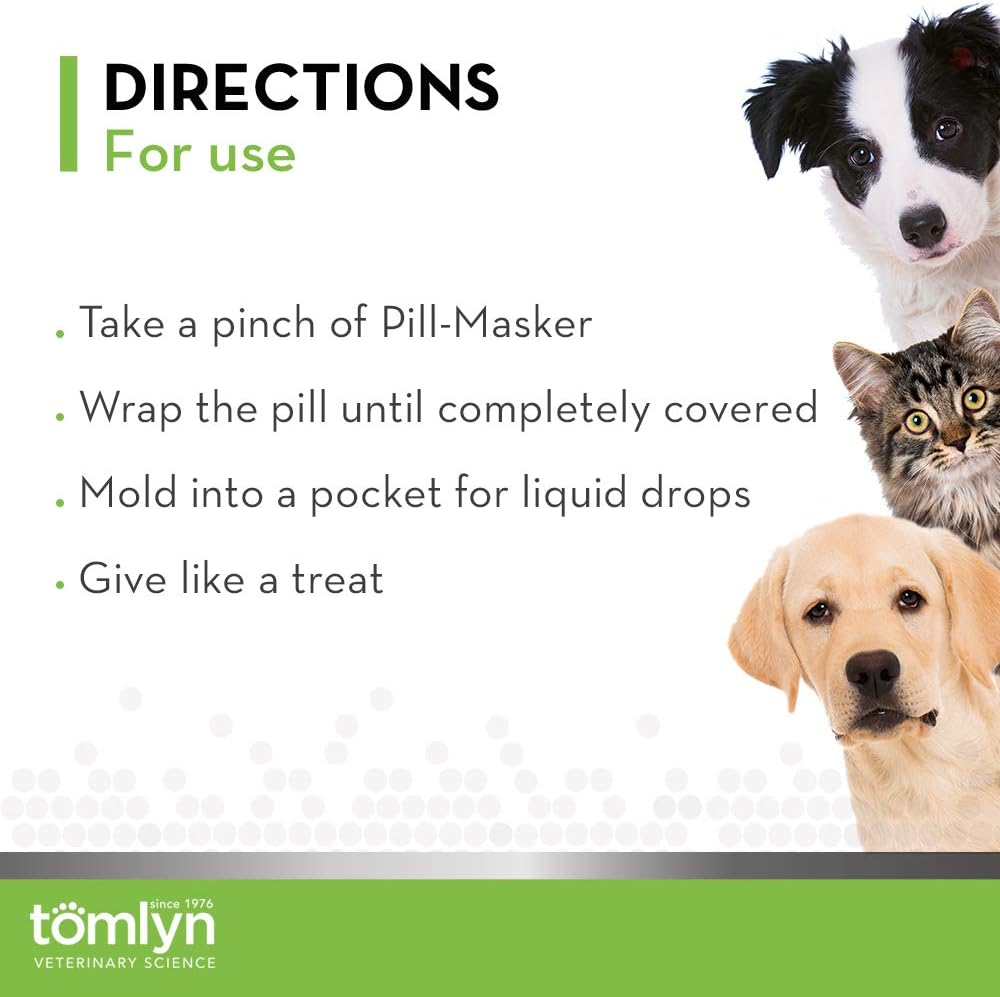 Tomlyn Pill-Masker Original Sabor a Tocino para Perros y Gatos, 113g (4oz) Pack de 2