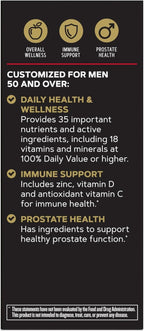GNC Mega Men 50 Plus Multivitamínico para Hombres - 1 Comprimido Diario