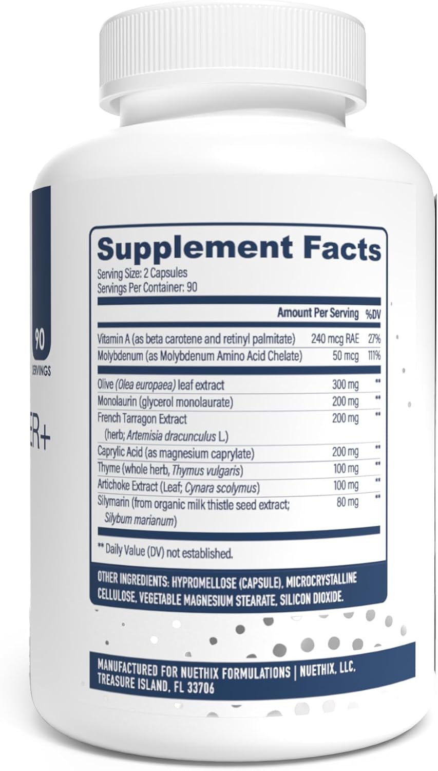 NuEthix Formulations Gut Defender+ Microbiome Balance, 180 Cápsulas, 90 Dosis