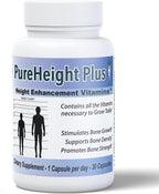 PureHeight Plus - Suplemento de vitaminas y minerales para la salud ósea