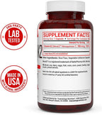 Vitamin K2 MK-7 Supplement 180 mcg - MenaQ7 for Bone and Cardiovascular Health - 60 Vegetable Capsules