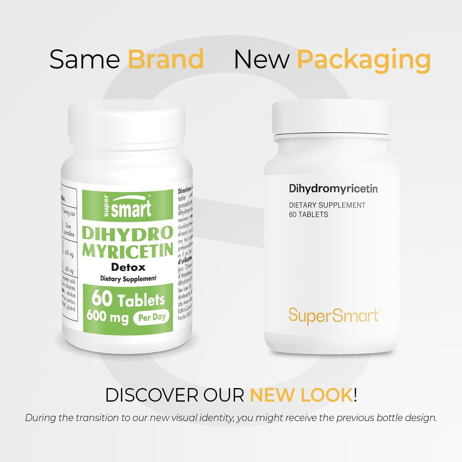 Supersmart Dihydromyricetin 600mg - DHM 98% - 60 Comprimidos