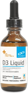 XYMOGEN D3 Liquid - Microemulsified Vitamin D3 - 1000 IU Per Drop - 68 ml