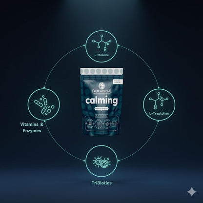 PetCultures Calming Tribiotic – Suplemento calmante para perros (10 sobres) – Image 6