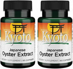 Swanson Extracto de Ostra Japonés - 500 mg, 120 Cápsulas (2 Envases de 60)