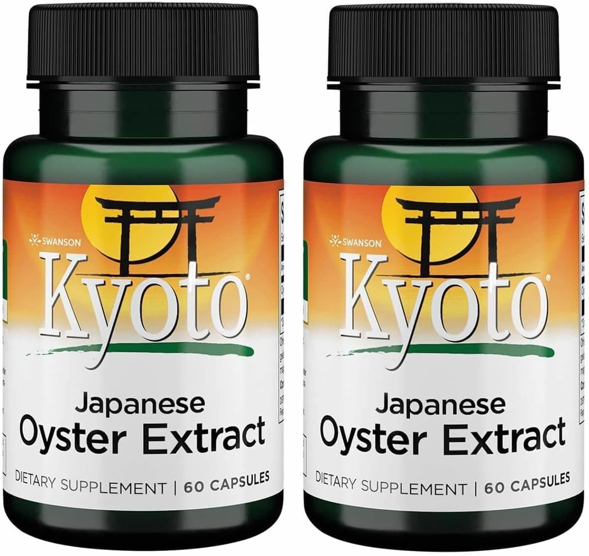 Swanson Extracto de Ostra Japonés - 500 mg, 120 Cápsulas (2 Envases de 60)