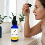 Herb-Science Vitamina K1 Gotas - Suplemento de Vitamina K1 y Aceite de Cártamo - Apoya la Salud de la Sangre, Huesos y Piel - Sin Alcohol, Vegano, 30 ml (1 fl oz), 36 porciones