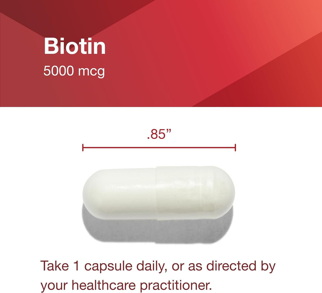 Biotina 5.000 mcg - 90 Cápsulas Veganas – Protocol for Life Balance