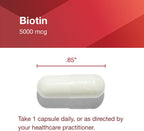 Biotina 5.000 mcg - 90 Cápsulas Veganas – Protocol for Life Balance