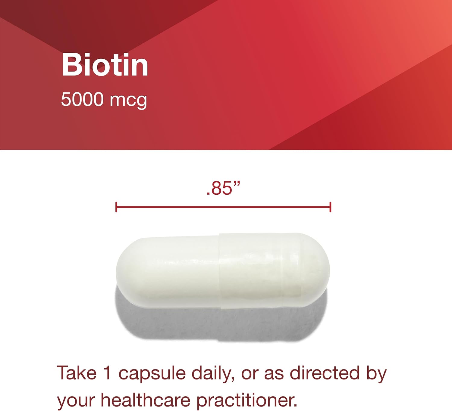 Biotina 5.000 mcg - 90 Cápsulas Veganas – Protocol for Life Balance