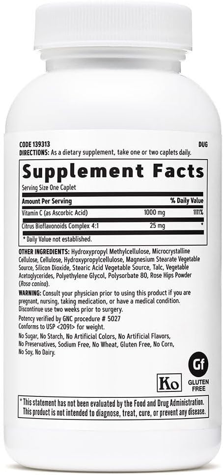 GNC Vitamina C de Liberación Prolongada 1000 mg - Paquete Doble