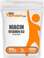 Polvo de Niacina 500mg – Vitamina B3 con Efecto Enrojecedor, 100g