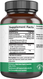 MNO ADK Vitamina D3 5000 UI + A y K2 MK-7, 60 Cápsulas Blandas, No OGM