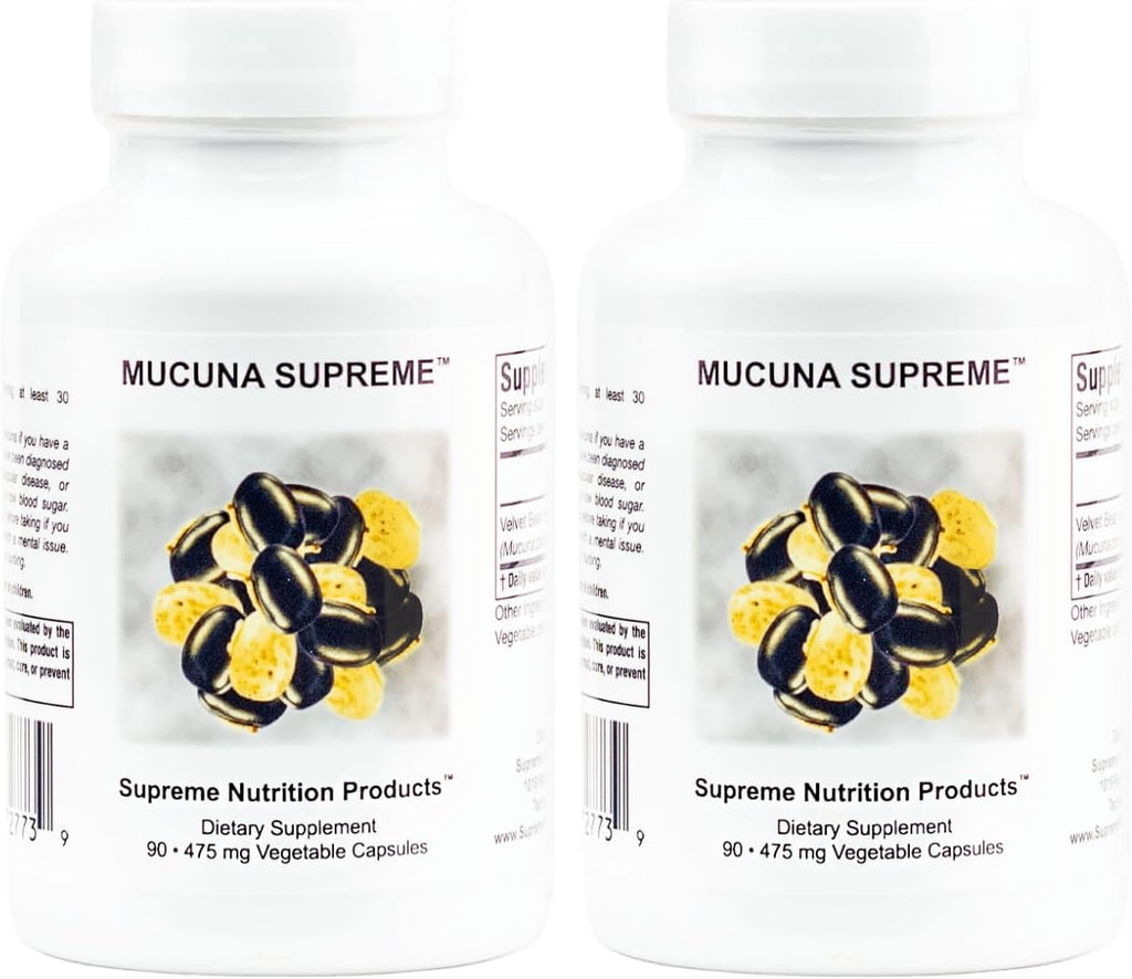 Supreme Nutrition Mucuna Supreme, 90 Cápsulas Vegetarianas de Mucuna Pura