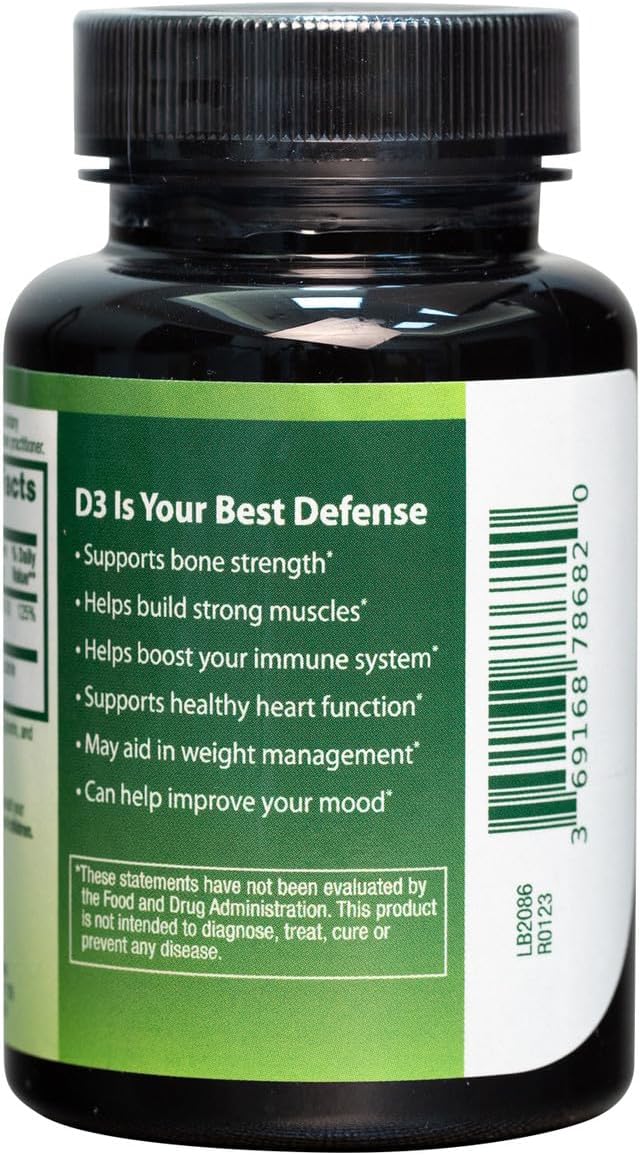 NutraA2Z Vitamina D3 1000IU (25 mcg) | 90 Cápsulas Blandas