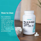 Nutricost Myo Inositol & D-Chiro Inositol 2000mg, 120 Cápsulas