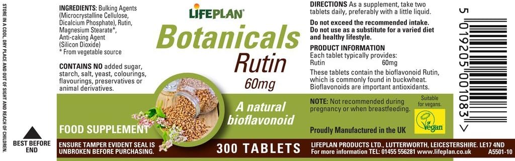 Lifeplan Rutina 60mg 300 Comprimidos