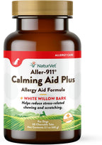 NaturVet Hemp Allergy Aid Suplemento para Alergias en Perros con Cáñamo, Antioxidantes y Omega-3, 120 masticables blandos