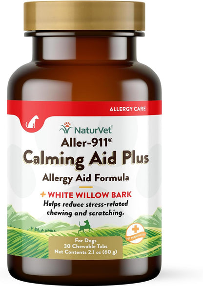 NaturVet Aller-911 Advanced Allergy Aid - Suplemento Antioxidante para Perros y Gatos con Omegas, DHA, EPA - 180 Masticables – Image 9