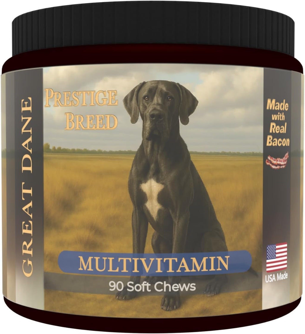 Prestige Breed Multivitamínicos para Gran Danés, 90 comprimidos sabor bacon