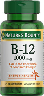 Nature's Bounty Vitamina B12 1000 mcg, 200 tabletas