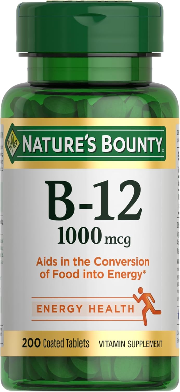 Nature's Bounty Vitamina B12 1000 mcg, 200 tabletas