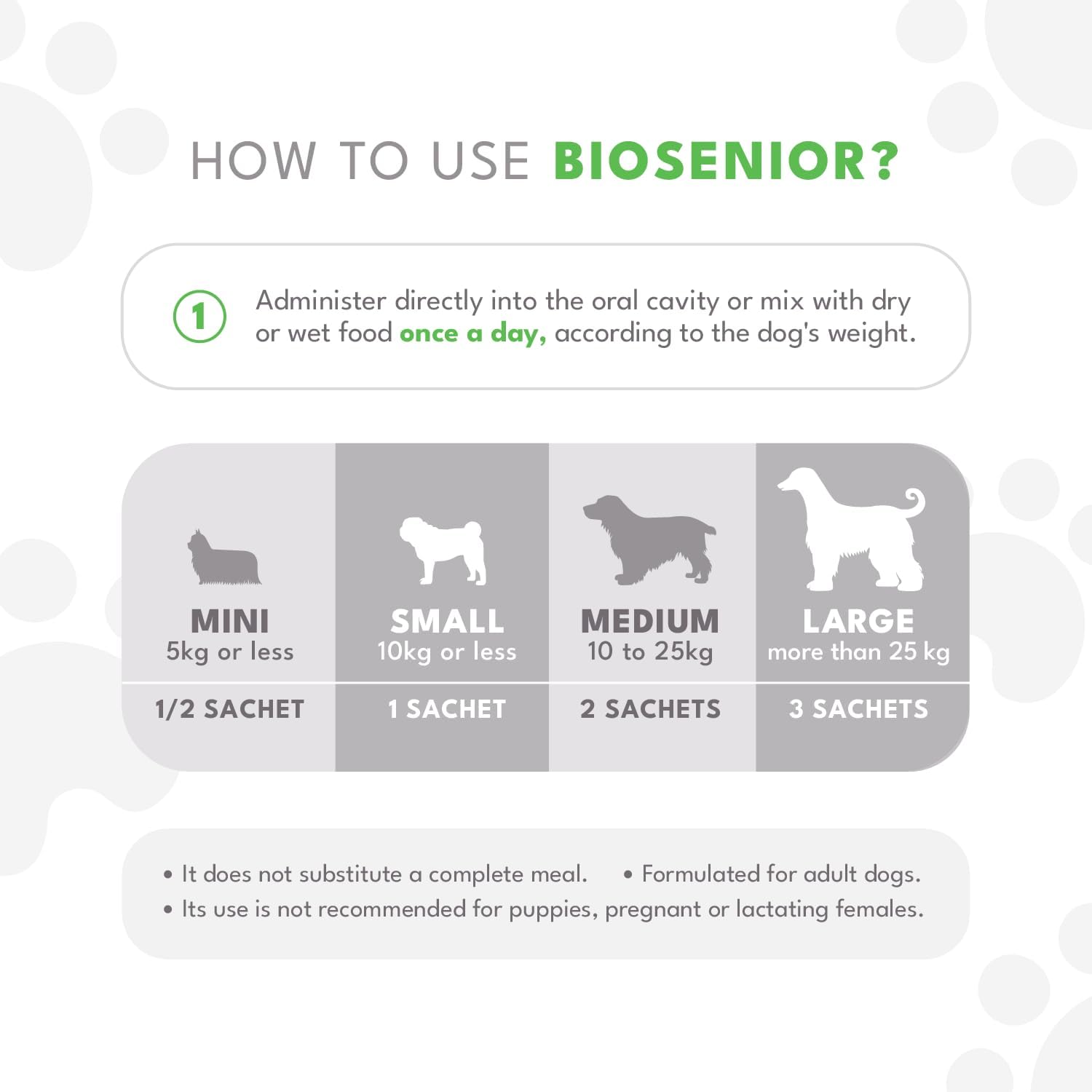 BIOSENIOR de Natural Pet by FNL: Suplemento Completo con Vitaminas y Minerales Esenciales para Perros Mayores de 7 Años