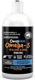 100% Aceite de Pescado Puro para Perros y Gatos - Omega 3 EPA DHA (473 ml)