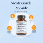 Barlowe's Herbal Elixirs Nicotinamida Ribósido 500mg - Precursor de NAD+ - 60 Cápsulas
