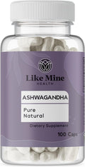 Like Mine Ashwagandha (100 Cápsulas) – Suplemento Herbal Puro y Natural para Mujeres