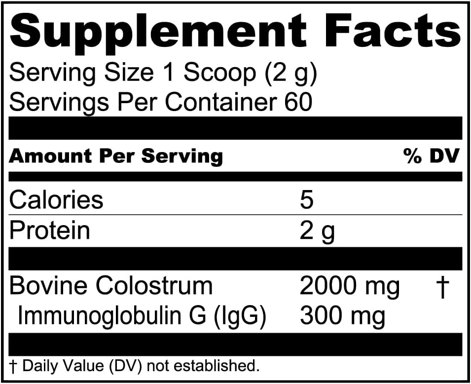 Live Conscious Colostrum Powder - Calostro Bovino de Pasto con Lactoferrina (227 g)