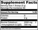 Live Conscious Colostrum Powder - Calostro Bovino de Pasto con Lactoferrina (227 g)