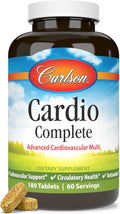Carlson Cardio Complete - Multivitamínico Avanzado para la Circulación y Salud Cardíaca, 180 Comprimidos