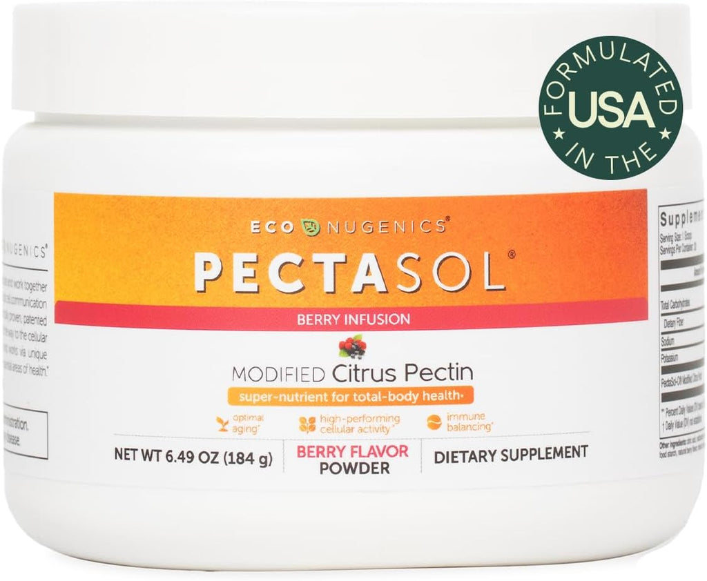 PectaSol Pectina Cítrica Modificada – 551g Polvo de Bayas – Suplemento para la Salud Corporal Total