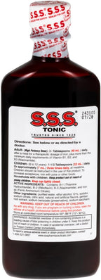 S.S.S. Tonic, Complemento de Hierro y Vitaminas B, Alta Potencia, 296 ml