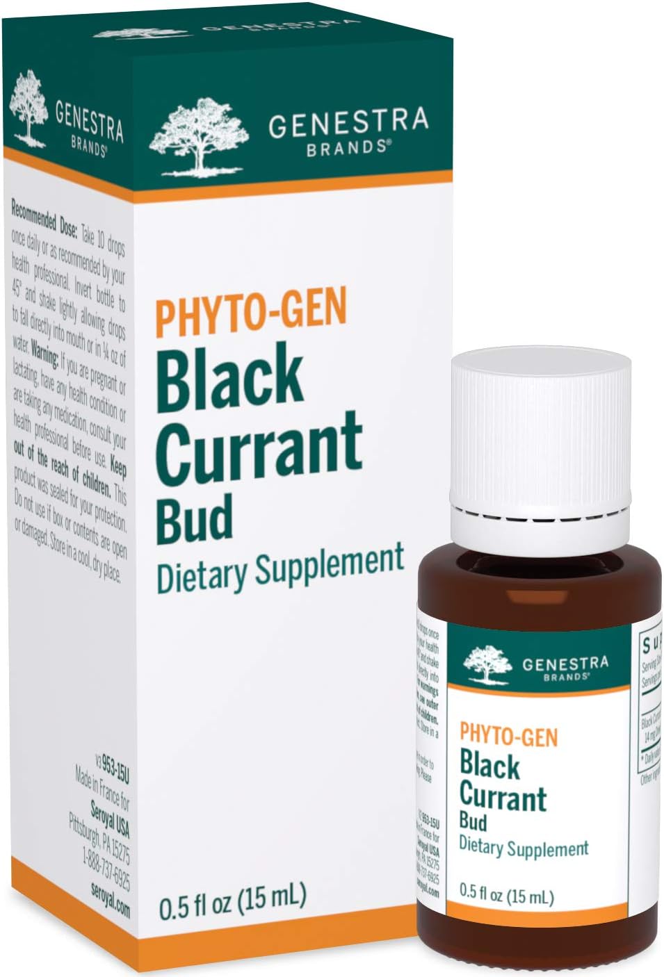 Genestra Brands Yema de Grosella Negra | Suplemento Alimenticio | 15 ml