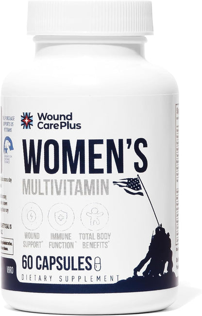 Wound Care Plus Multivitamínico para Mujeres – Vitaminas A, C, D y zinc contribuyen al funcionamiento normal del – Image 1