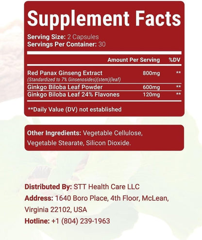 Sugar Care Thảo Dược con Ginseng Rojo - 2 Botellas – Image 3