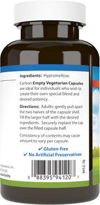 Carlson Small Empty Vegetarian Capsules #2 - 200 Capsules