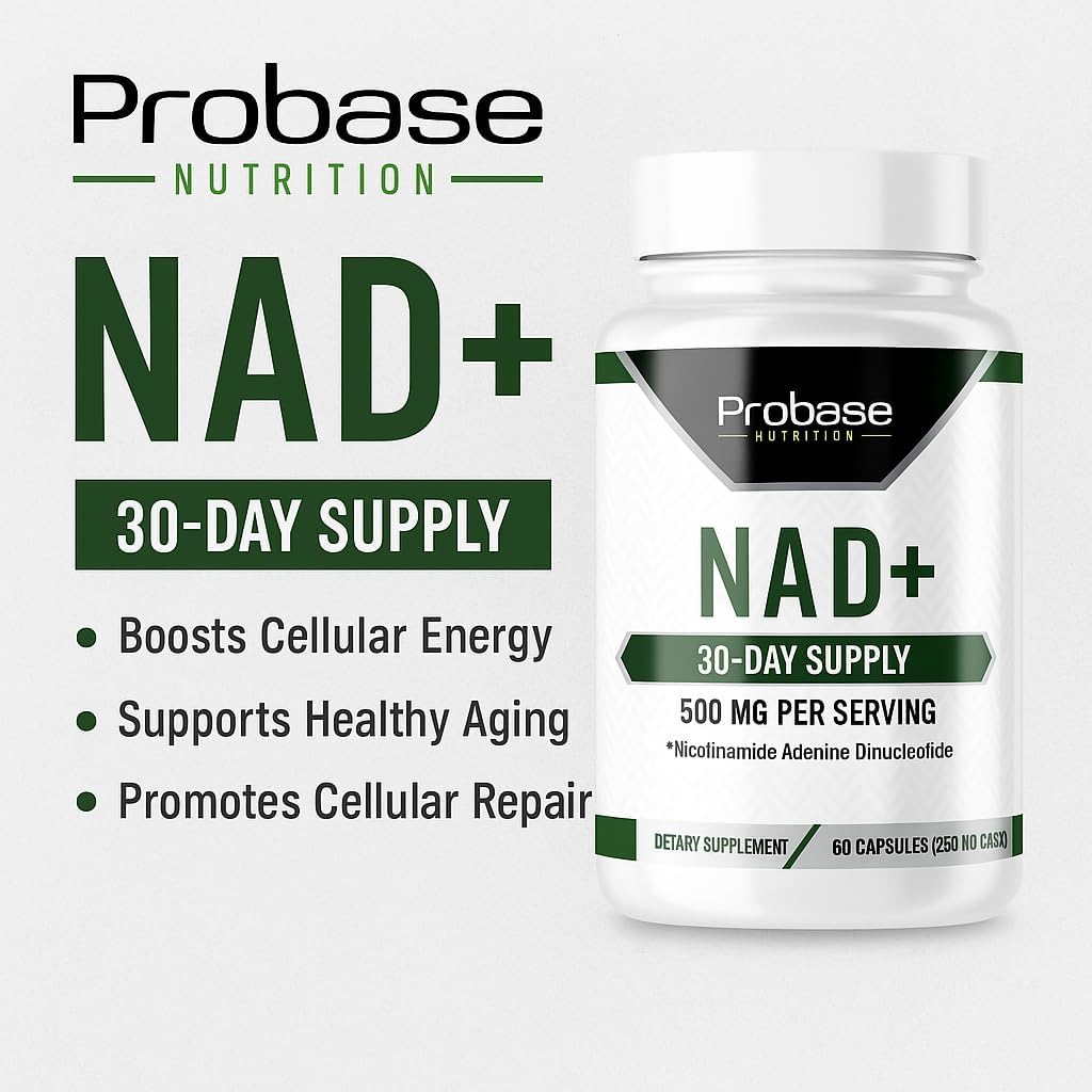 Probase Nutrition NAD Suplemento 500mg Alta Potencia - 30 Días