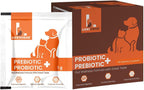 LICKICIOUS Probióticos para Perros y Gatos – Polvo Sinbiótico, 20 Sobres, 9.2B UFC, 12 Cepas con Prebióticos y Enzimas
