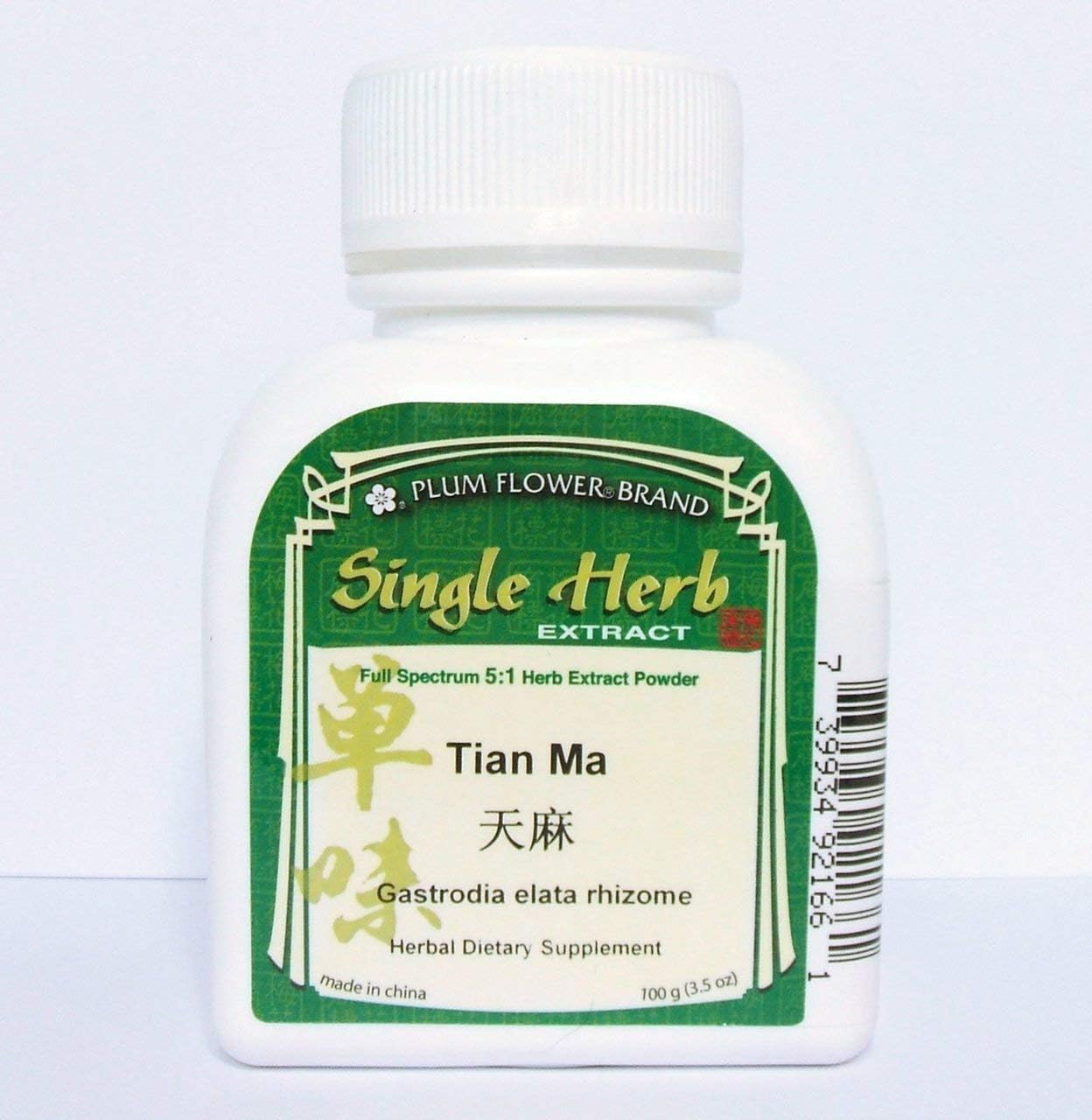 Extracto de Tian Ma (Gastrodia Elata) en polvo - 100 g